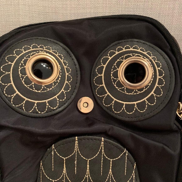 NEW Faux Leather Owl Backpack - Picture 2 of 7